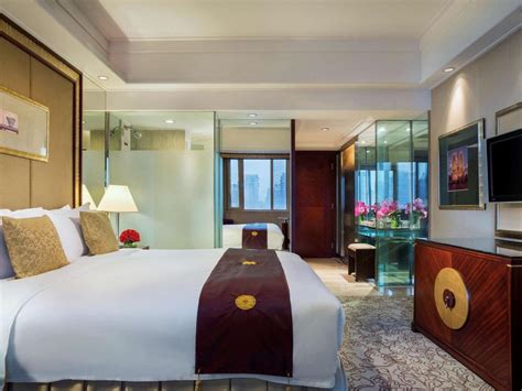 spacious hotel suite at Sofitel Chengdu with panoramic city view