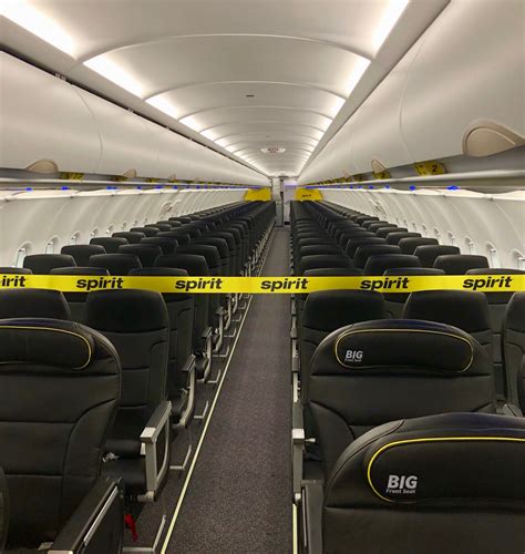 Spirit First premium cabin seats inside Airbus A320neo