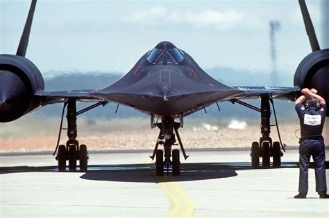 SR-71 Blackbird at cruising altitude above stratosphere layer