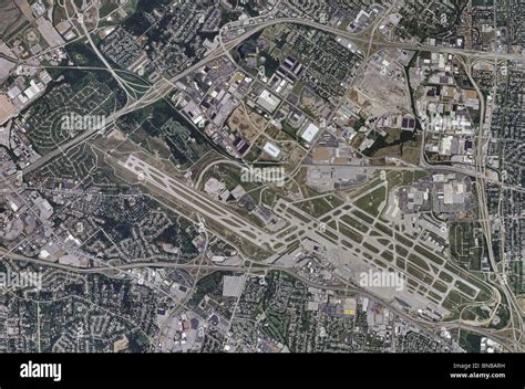 St. Louis Lambert International Airport aerial terminal view