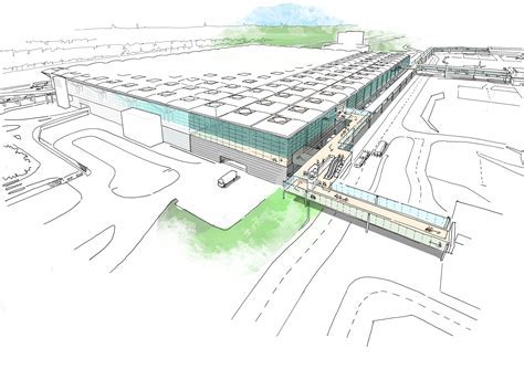stansted airport terminal expansion architectural render