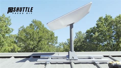 starlink dish installation rooftop winter snow