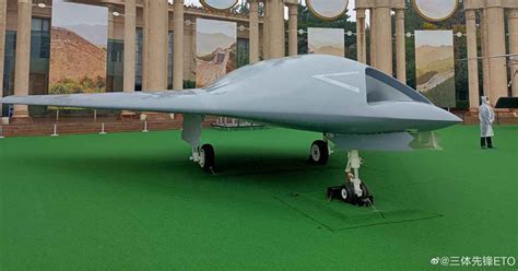 stealth hybrid drone flying over south china sea military theater