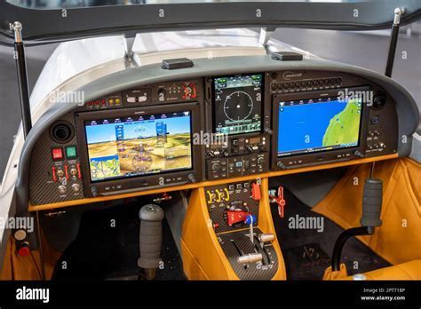 stratos 714 cockpit equipped with experimental Garmin/EI avionics suite