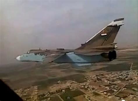 Su-24 in Syrian Air Force camo during combat deployment