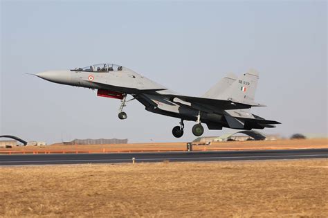 su-30mki in formation flight during aero india 2025