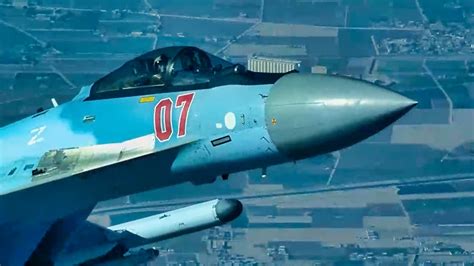 su-35 fighter jet ready for takeoff from russian airbase with tni-au livery mockup