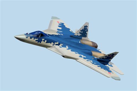 Sukhoi Su-57 Felon stealth fighter performing maneuver at air show