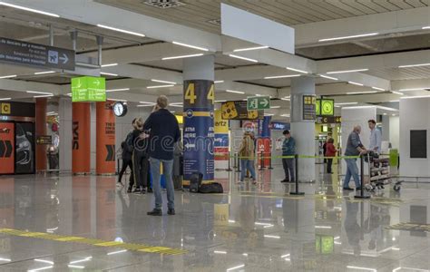 Summer tourists waiting to board Wizz Air at Palma de Mallorca Airport