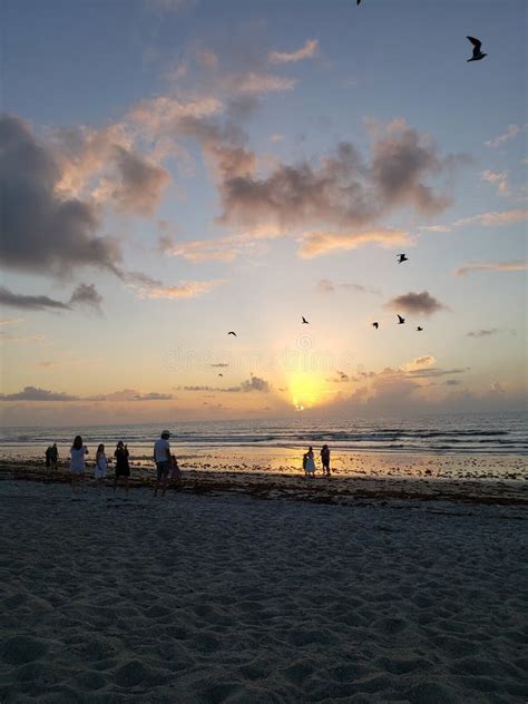 sunset view of Cape Canaveral coastline near Port Canaveral