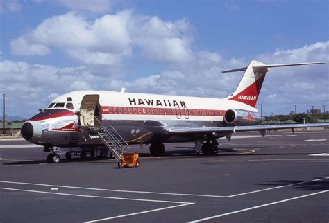 Sunset view of Hawaiian Airlines jet on tarmac symbolizing end of era