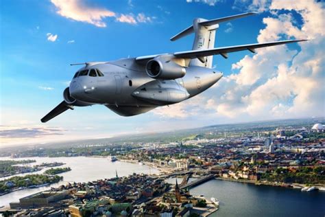 Swedish Air Force C-390 Millennium NATO interoperable military transport aircraft Northern Europe 2024