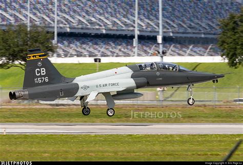 T-38 Talon trainers lined up at Laughlin AFB ramp during training rotations