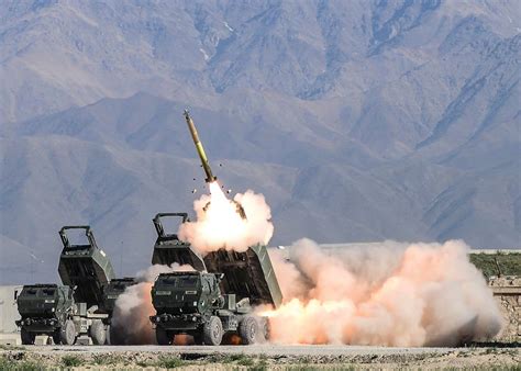 Taiwan HIMARS unit conducting live-fire exercise near coastal defense lines