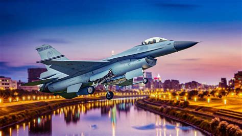 Taiwanese air force personnel conduct maintenance on F-16V radar system