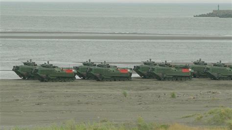 Taiwanese coastal defense drills simulating a Chinese invasion