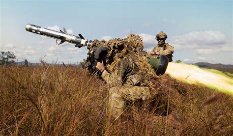 Taiwanese infantry unit deploying Javelin anti-armor missile in urban training environment