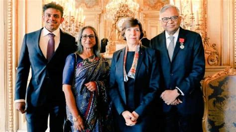 Tata Sons Chairman N. Chandrasekaran with Air India executives at takeover ceremony