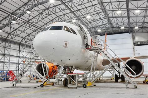 technician repairing airport ground equipment near SFO hangar