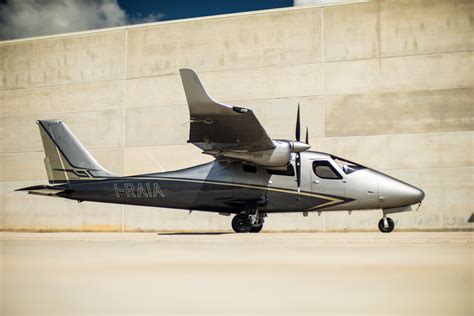 Tecnam P2006T aircraft on the runway