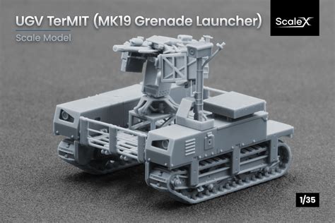 Termit UGV during mobility trials across muddy trench lines