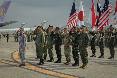 Thai and U.S. F-16s taxiing for joint sortie during Cobra Gold exercise
