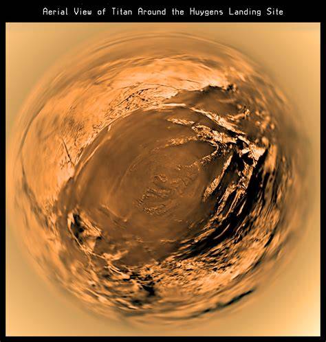 Titan moon Saturn atmosphere methane lakes Cassini Huygens