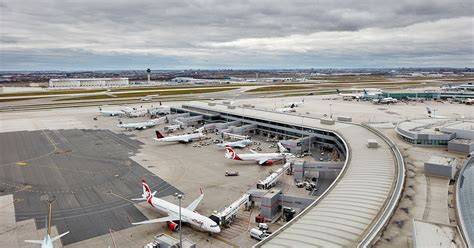 Toronto Pearson International Airport Terminal 1 aircraft apron construction infrastructure
