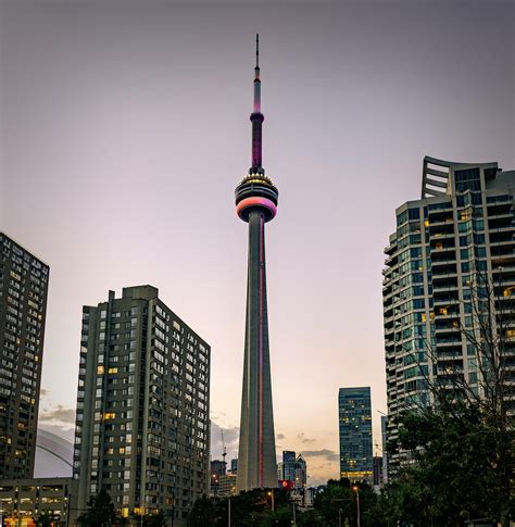 Toronto skyline with CN Tower in the foreground