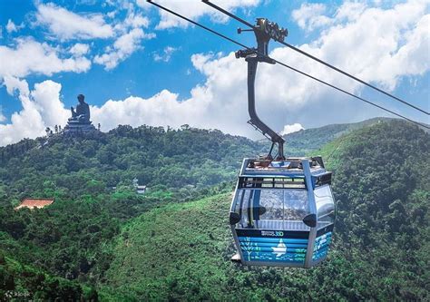 tourists at tian tan buddha ngong ping 360 cable car hong kong destination 2025
