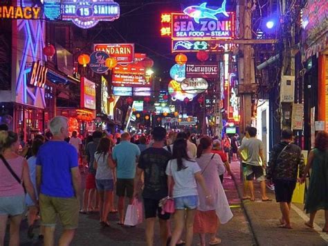 Tourists exploring Pattaya Walking Street following improved domestic connectivity