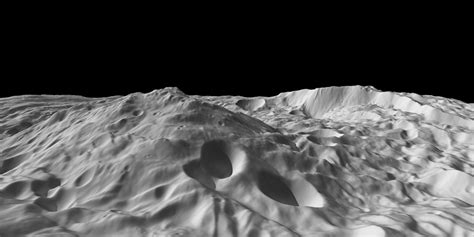 towering mountain on asteroid vesta
