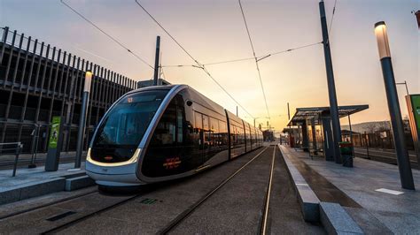 tram crossing liberty boulevard in central riga