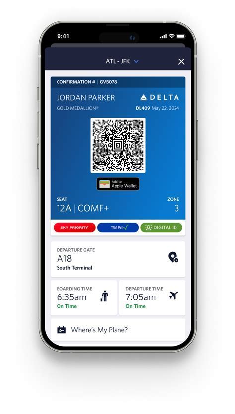 traveler using Delta app for flight check-in and updates at home before heading to airport