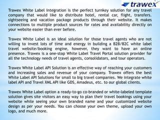 trawex white label portal for airline and hotel booking
