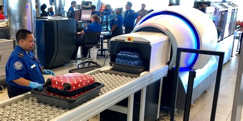 TSA CT scanner installation at major US airport