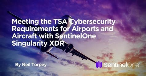 TSA cybersecurity advisory banner inside U.S. airport terminal