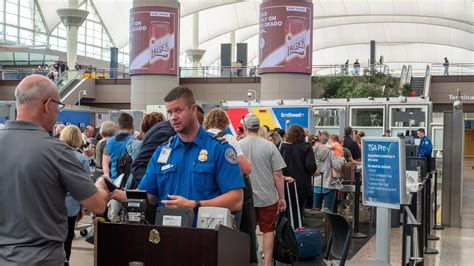 tsa precheck line during holiday travel at dallas fort worth
