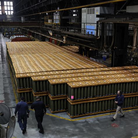 tungsten stockpiles prepared for DoD armored vehicle contracts at a U.S. military depot