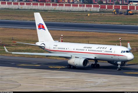 Tupolev Tu-204 operated by Air Koryo on the tarmac at Sunan International Airport