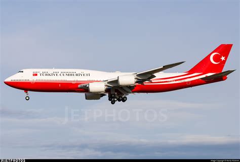 Turkey presidential Boeing 747-8 TC-TRK during diplomatic visit