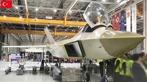 Turkish Aerospace Industries engineers inspect KAAN assembly line in Ankara facility