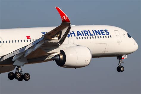 Turkish Airlines Airbus A350-900 at Boston Logan International Airport