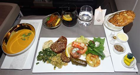 turkish airlines business class meal service with authentic turkish cuisine