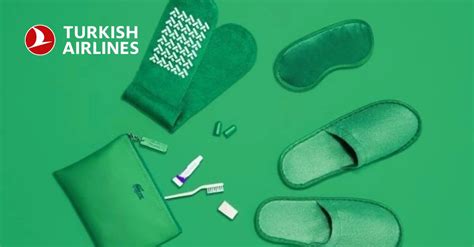 Turkish Airlines economy class Lacoste amenity kit details