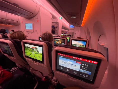 Turkish Airlines economy class seating with inflight entertainment system