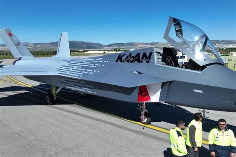 Turkish KAAN stealth fighter prototype during flight testing