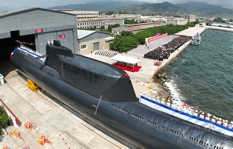 Type 095 nuclear attack submarine under construction at Huludao shipyard