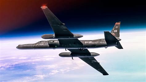 U-2 Dragon Lady aircraft carrying reconnaissance sensor pods during military operation