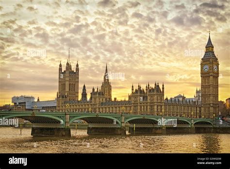 UK Parliament in Westminster at sunset with security concerns over UFO secrecy